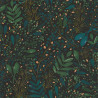 Papier peint Joy vert bleu or fond noir -GREEN LIFE- Caselio GNL101697692