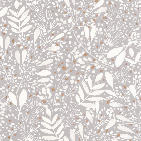 Papier peint Joy gris blanc or - GREEN LIFE - Caselio - GNL101699002