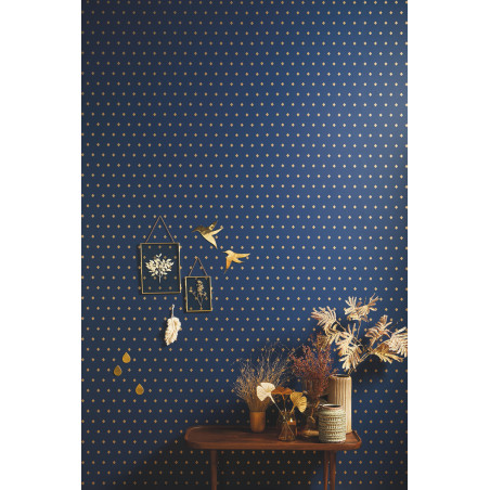 Papier peint Talisman bleu doré -MYSTERY- Caselio MYY101626409