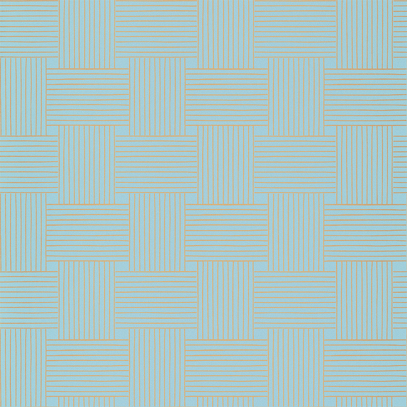 Papier peint Longevity bleu indien doré - MYSTERY - Caselio - MYY101646103