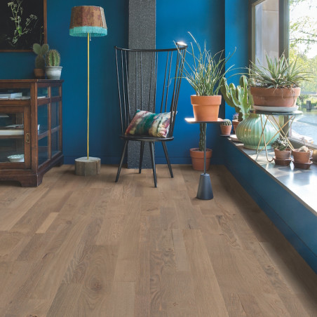 QUICK STEP - Variano - Parquet contrecollé "VAR1631 chêne gris royal huilé"