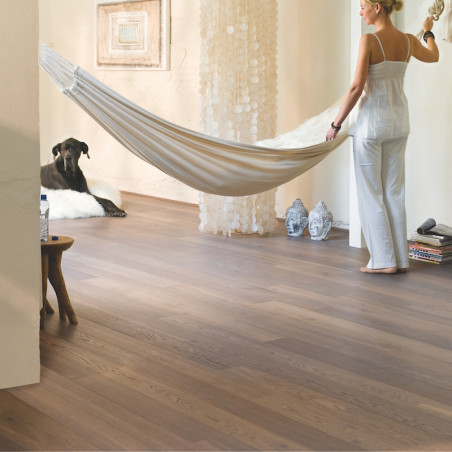 Parquet contrecollé "Chêne cappuccino huilé CAS1478" - Castello QUICK STEP