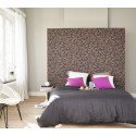 Papier peint Tamaris marron fuchsia -JARDINS SUSPENDUS- Casadeco JDSP85242565