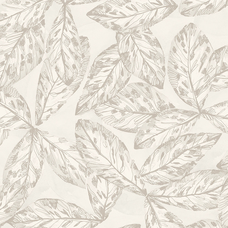 Papier peint Hevea taupe - JARDINS SUSPENDUS - Casadeco - JDSP85251102