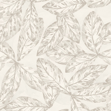 Papier peint Hevea taupe - JARDINS SUSPENDUS - Casadeco - JDSP85251102