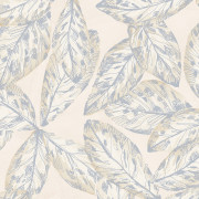 Papier peint Hevea bleu gris -JARDINS SUSPENDUS- Casadeco JDSP85256118