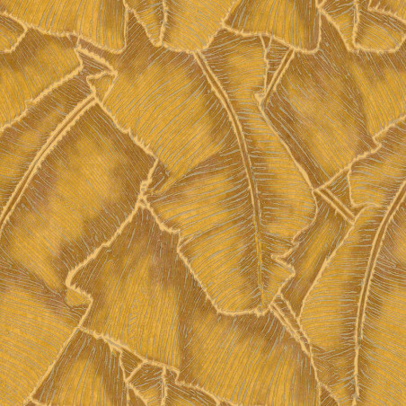 Papier peint Selva jaune -CUBA- Casadeco CBBA84322318