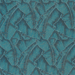 Papier peint Selva turquoise - CUBA - Casadeco - CBBA84326438