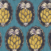 Papier peint Pina turquoise -CUBA- Casadeco CBBA84356404