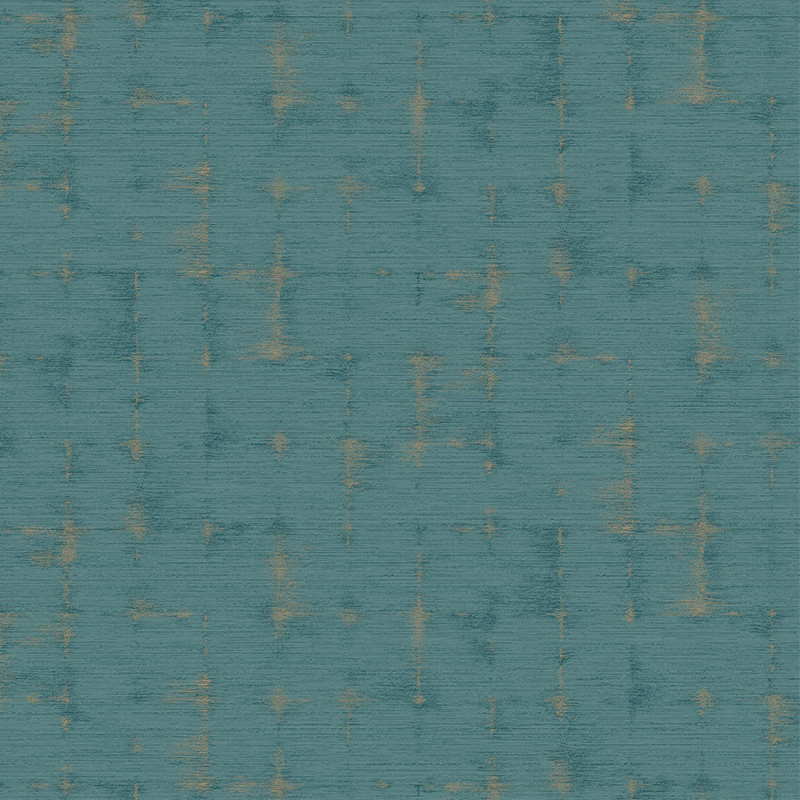 Papier peint Fiction Turquoise - UTOPIA - Casadeco - UTOP85156387