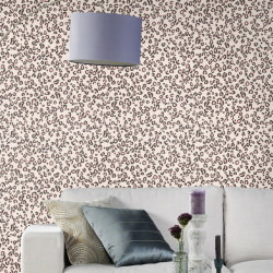 Papier peint Leopard rose et gris - CLUB BOTANIQUE - Rasch - 540239