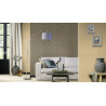Papier peint Duovintage Or Gris -CLUB BOTANIQUE- Rasch 538670