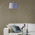 Papier peint Duovintage Or Gris -CLUB BOTANIQUE- Rasch 538670