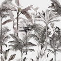 Panoramique Monkey Jungle Noir Blanc -CLUB BOTANIQUE- Rasch 539189