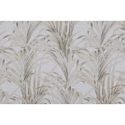 Rideau prêt-à-poser à motif TROPICO gris beige - Linder
