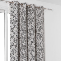 Rideau à œillets Ardeco noir - Linder - 0986-19