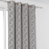 Rideau à œillets motif noir - ARDECO - Linder