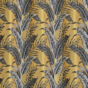 Rideau à œillets - motif exotique jaune et gris - SUMATRA - Linder