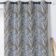 Rideau à œillets Sumatra gris bleuté - Linder - 1906-40