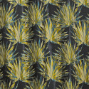 Rideau à œillets - motif palmes jaune et noir - BALI - Linder