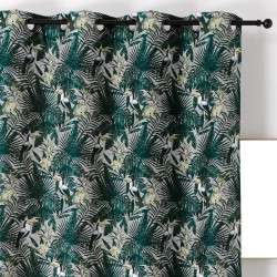 Rideau à œillets Toucan vert et noir - Linder - 0567-80