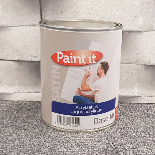 Laque intérieure spéciale bois - blanc satin - PAINT IT - 1L