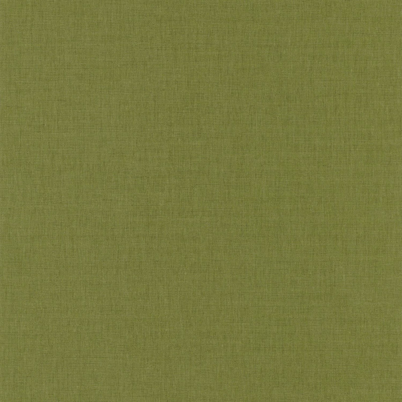 Papier peint uni vert sapin foncé - LINEN - Caselio