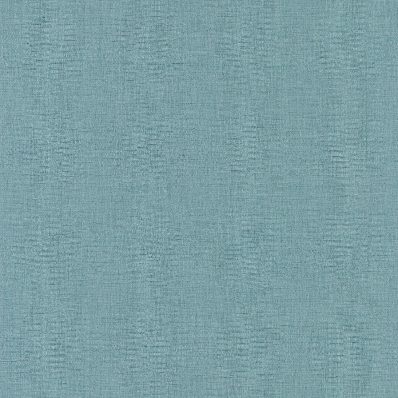 Papier peint uni bleu gris moyen - LINEN - Caselio