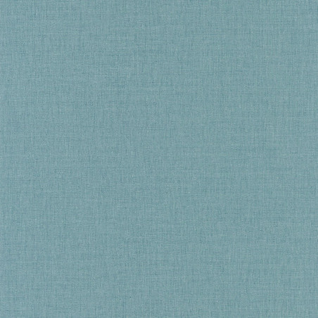 Papier peint Linen Uni bleu gris moyen - LINEN - Caselio - LINN68526355