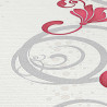 Papier peint Spiral Floral gris et rouge - ERISMANN - 13287-20