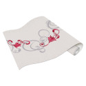 Papier peint Spiral Floral gris et rouge - ERISMANN - 13287-20