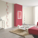 Papier peint Spiral Floral gris et rouge - ERISMANN - 13287-20