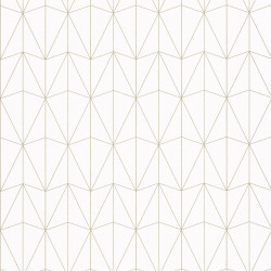 Papier peint Chrysler blanc et doré - SCARLETT - Caselio - SRL100441066