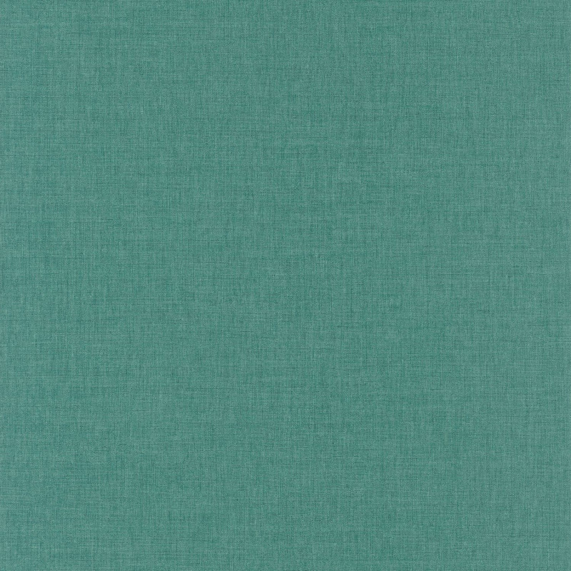 Papier peint Linen Uni vert menthe foncé - LINEN - Caselio - LINN68527601