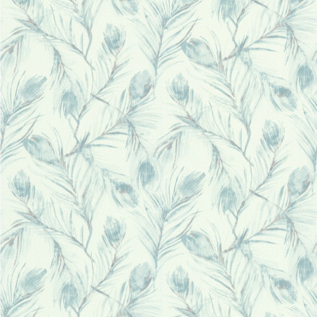 Papier peint vinyl sur intissé PLUMES DE PAON bleu - Lutèce Papier peint vinyl sur intissé PLUMES DE PAON bleu - Lutèce