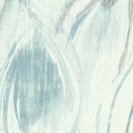 Papier peint vinyl sur intissé PLUMES DE PAON bleu - Lutèce Papier peint vinyl sur intissé PLUMES DE PAON bleu - Lutèce