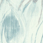 Papier peint vinyl sur intissé PLUMES DE PAON bleu - Lutèce