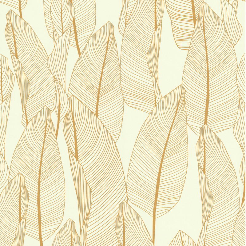 Papier peint Bananier jaune or - FRAGRANCE - Lutèce - 51184702