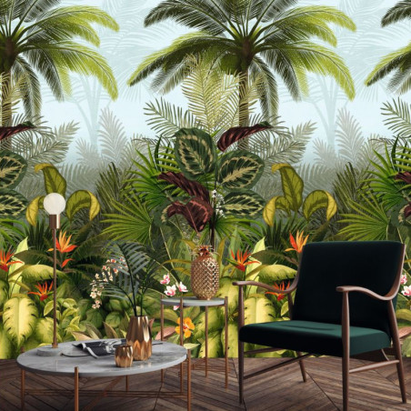 Panoramique Branca vert - JUNGLE FEVER - Grandeco Life - JF6001