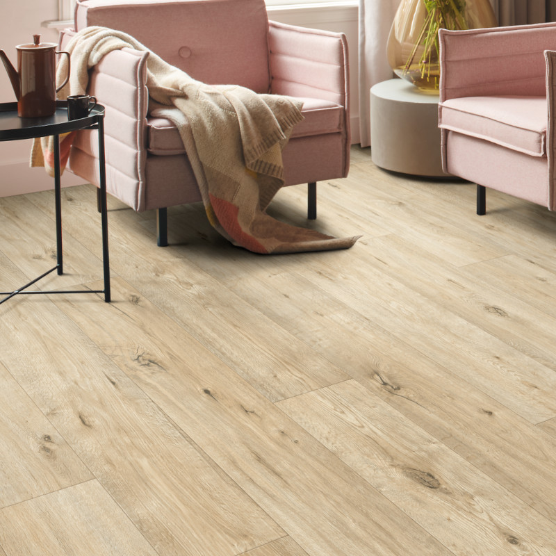 Sol vinyle - Largeur 4m - ANAPURNA parquet bois clair 532 - texmark IVC