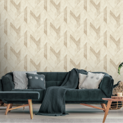 Papier peint Scilla beige - JUNGLE FEVER - Grandeco Life - JF3201 