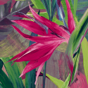 Papier peint à motif PARADISE FLOWER rose JF2303 - JUNGLE FEVER - Grandeco