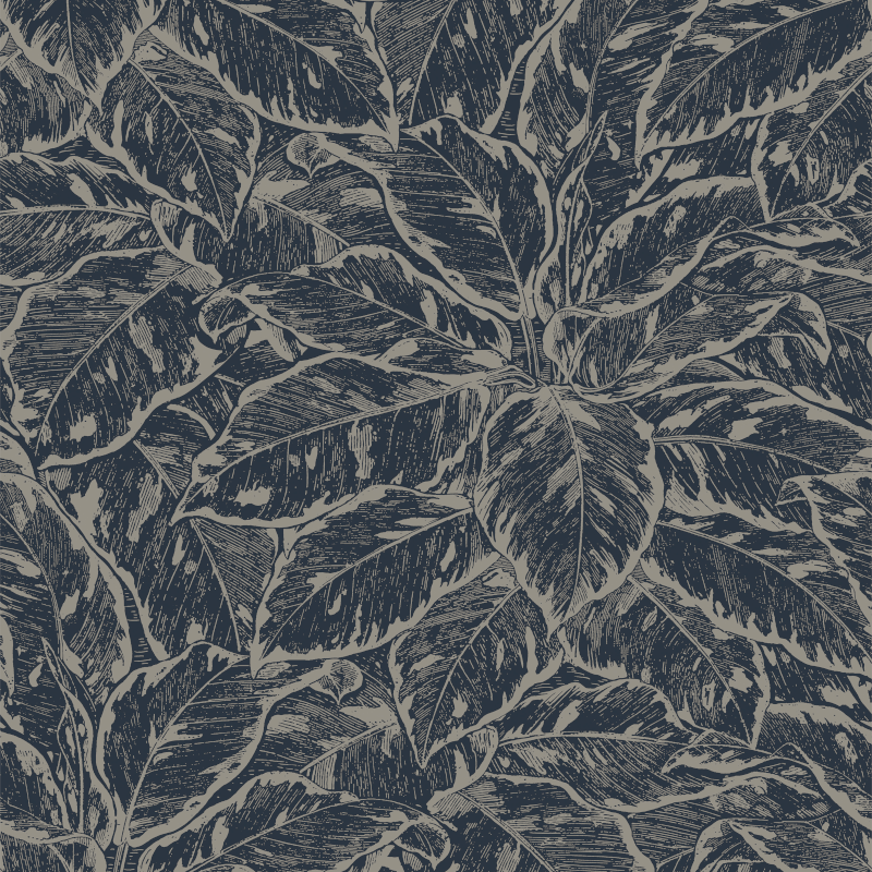 Papier peint Lucera noir - JUNGLE FEVER - Grandeco Life - JF3902 