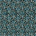 Papier peint à motif DECO FAN vert JF3001 - JUNGLE FEVER - Grandeco