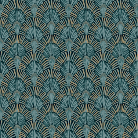 Papier peint Deco Fan vert - JUNGLE FEVER - Grandeco Life - JF3001 