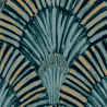 Papier peint à motif DECO FAN vert JF3001 - JUNGLE FEVER - Grandeco
