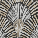 Papier peint à motif DECO FAN gris JF3003 - JUNGLE FEVER - Grandeco
