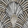 Papier peint à motif DECO FAN gris JF3003 - JUNGLE FEVER - Grandeco