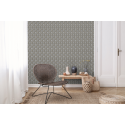 Papier peint à motif DECO FAN gris JF3003 - JUNGLE FEVER - Grandeco