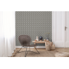 Papier peint à motif DECO FAN gris JF3003 - JUNGLE FEVER - Grandeco